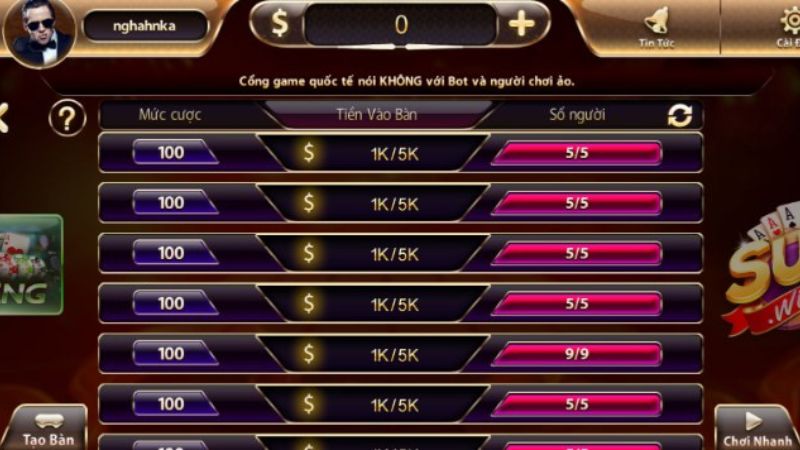 Liêng Sunwin - Hướng Dẫn Chi Tiết Dành Cho Người Chơi Mới 9 Liêng Sunwin bao gồm nhiều bàn cược